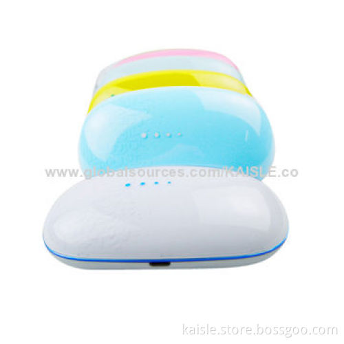 Power Banks, 5,200mAh Capacity, Touch Switch Design, the Classic All-in-one Design, Dual-USB Output